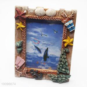 Retro style shell resin photo frame