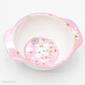 Pink Cartoon Rabbit Dinnerware Melamine Bowl