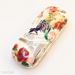 Tower&flower pattern PU glasses box/eyeglasses case