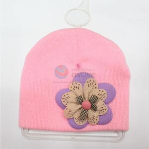 Fashion cheap winter warm children beanie cap kids knit hat