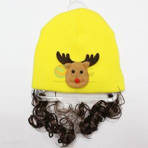 Creative knitting patterns children hats with hairpiece