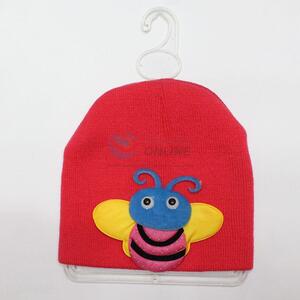 Cute children cheap knitted hat with bee