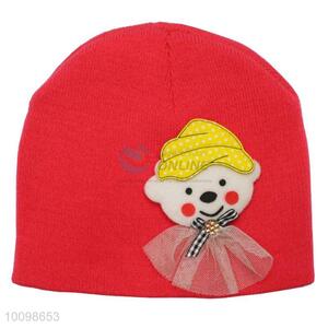 2016 Newest red color warm hat for children