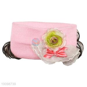 wholesale head wrap child hair accessories with hairpiece