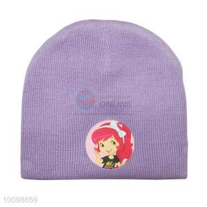 Chilldren hairpiece knitted hats for wholesale