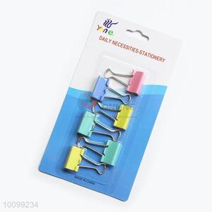 6pcs Colorful Binder Clips Set