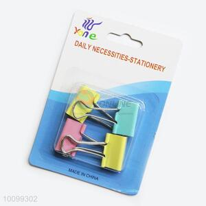 4pcs Colorful Iron Binder Clips Set