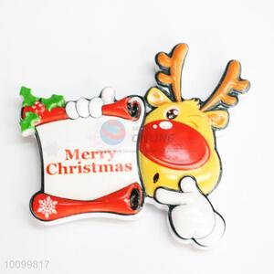 Christmas Deer Design Resin Fridge Magnet