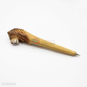 Fashion Style Wooden Lion Shaped Ball-point Pen
