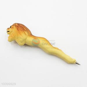 China Factory Lion Shaped HDPE Ball-point Pen for Kids
