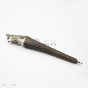 Wolf Shaped Wooden Ball-point Pen for Promotional