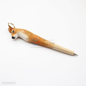 Pretty Cute Wooden Sika Deer Shaped Ball-point Pen