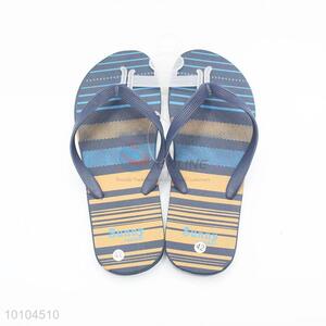 Hot sale beach striped pattern men flip flops