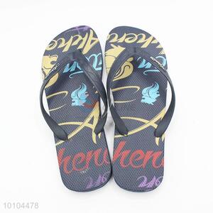 Fashion printed beach flip flops sandals