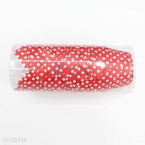 Dots Printed Red Cupcake/Muffin Baking Cups for Wedding