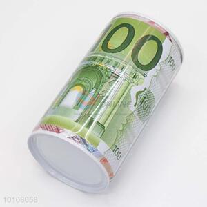 Latest design zip-top can shape tinplate money bank saving box