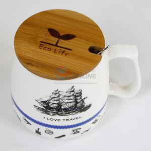 2016 ceramic mugs coffee cup with spoon&lid