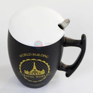 Cool design printing black ceramic mug tea coffee cup