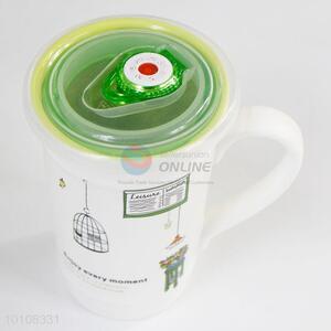 Personalized Cartoon Porcelain Tea Mug Ceramic Cup with Lid