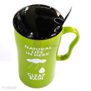 Fashion Green Ceramic Cup Tea Mug For Coffee Shop