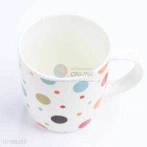 Wholesale fashion dots printed mug ceramic cup