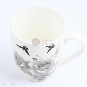 Factory directly flowers printed ceramic mug for wholesale