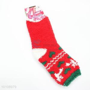 2016 New design red socks for wholesale