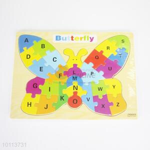 Butterfly shaped letters children puzzle