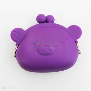 Purple Pig Shaped Silicone Coin Purse,Coin Holder,Coin Pouch