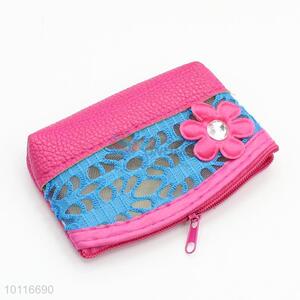 Fashion cute floral hollow coin purse/coin wallet