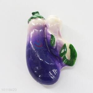 Eggplant Resin Fridge Magnet/Home Decoration Fridge Magnet Sticker