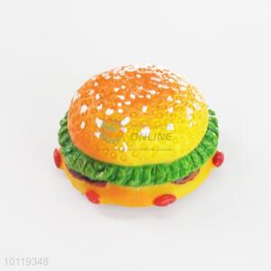 Hamburger Shaped Resin Fridge Magnet/Home Decoration Fridge Magnet Sticker