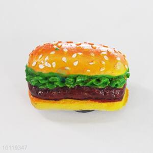 Hamburger Shaped  Resin Fridge Magnet/Home Decoration Fridge Magnet Sticker