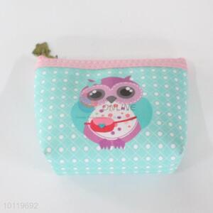 Cute owl pattern 11*8*3.5cm zipper wallet/coin purse