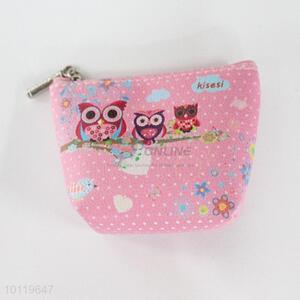 Modern pink owl 11*8*3.5cm purse/coin purse