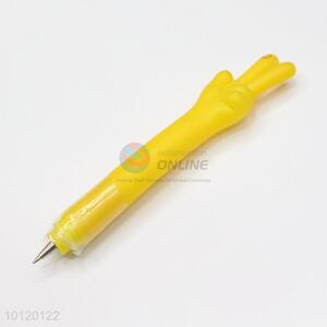 High quality creative PVC ball-point pens with finger gestures