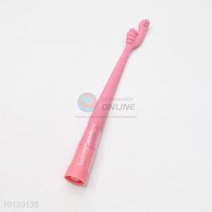 Pink creative ball-point pen funny ballpoint pen with finger gestures