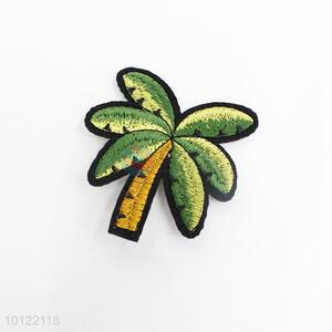 Wholesale coconut tree embroidery patch for clothing