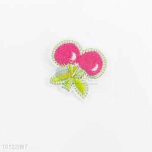 3d embroidery cherry patch for clothing