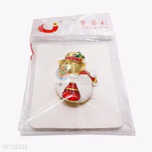 Popular Snowman Shaped Alloy Brooch Pin