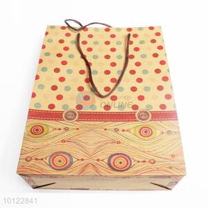 Colorful dots pattern paper gift bag