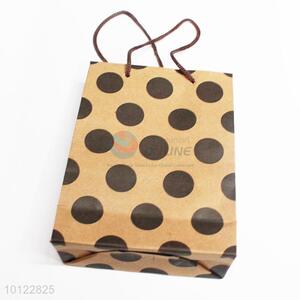 High quality black dots pattern paper gift bag