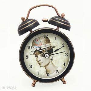 Pretty Princess Pattern Vintage Alarm Clock