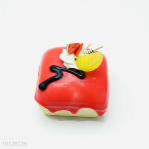 Good quality PU 3d cake fridge magnet/shop display