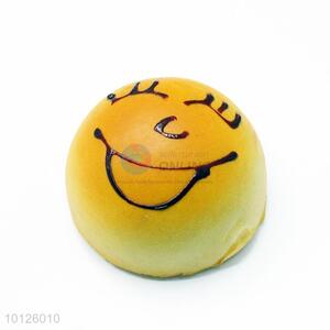 Cute design smile face bread fridge magnet