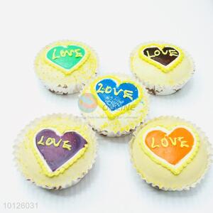 Creative design loving heart cake fridge magnet