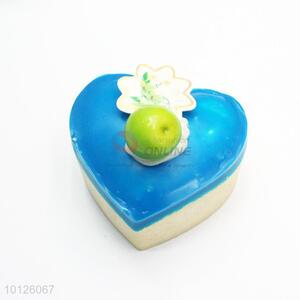 2016 new design blue heart shaped cake refrigerator magnet