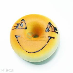 Wholesale cheap big smile face bread fridge magnet