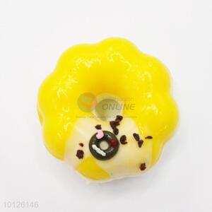 Beautiful Yellow Doughnut Fridge Magnet for Home Decoration with Fragrance