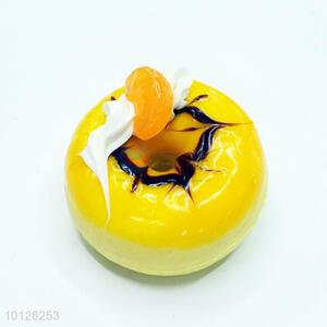 Yellow Doughnut Fridge Magnet for Home Decoration with Fragrance